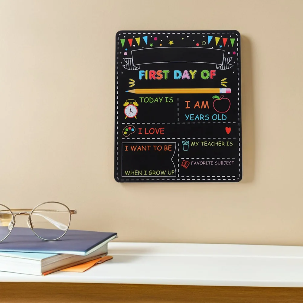 2Pcs Student Blackboard Reusable Double Sided Chalkboard Sign First Day Board Kindergarten School Supplies Mini Blackboard Signs
2Pcs Student Blackboard Reusable Double Sided Chalkboard Sign First Day Board Kindergarten School Supplies Mini Blackboard Signs