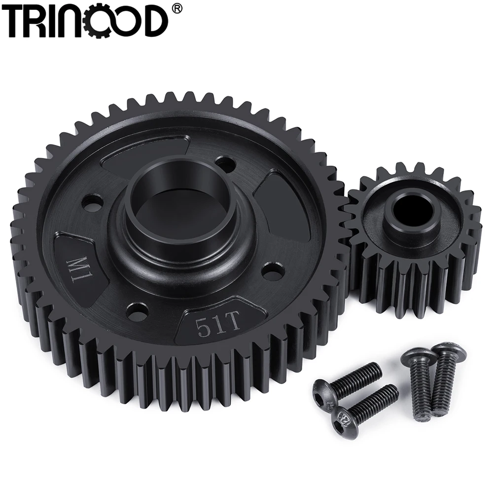 Стальной дифференциал TRINOOD 51T, выходная передача и входная передача 20T для 1/6 XRT 1/5 X-MAXX 8S, детали монстр-ТРАКА
Стальной дифференциал TRINOOD 51T, выходная передача и входная передача 20T для 1/6 XRT 1/5 X-MAXX 8S, детали монстр-ТРАКА