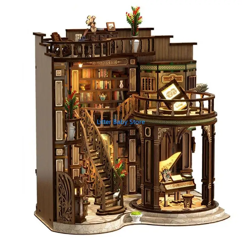 N80C Bookshelf DIY Wooden Architecture Set Detailed Mini Scene Building Toy
N80C Bookshelf DIY Wooden Architecture Set Detailed Mini Scene Building Toy