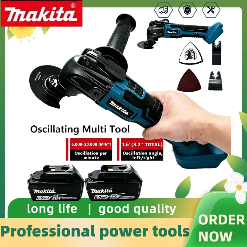 Makita 18V Cordless Brushless Trimmer, Sturdy Oscillating Hand Tool Built with Labor-Saving Quick Release Structure
Makita 18V Cordless Brushless Trimmer, Sturdy Oscillating Hand Tool Built with Labor-Saving Quick Release Structure