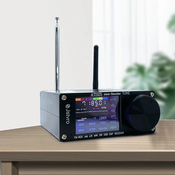 SI4732 ATS-25 Max-Decoder Radio Receiver Version 4.16 Adds Adds CW RTty Decoding Function WiFi Function 2.4 Inch Touching Screen