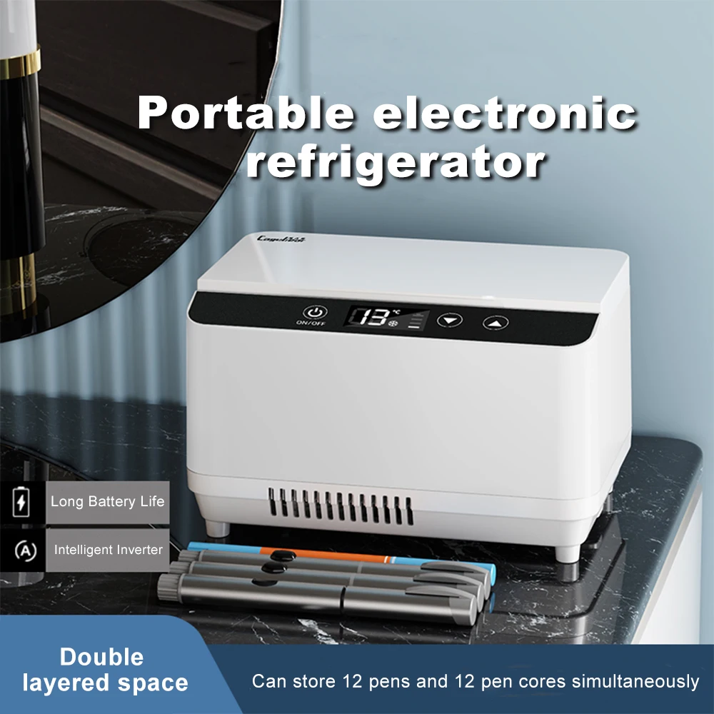 Portable Car Mini Electric Refrigerator Interferon Refrigerator Case Insulin Refrigerator Box Cooling Box Car And Home Dual Use
Portable Car Mini Electric Refrigerator Interferon Refrigerator Case Insulin Refrigerator Box Cooling Box Car And Home Dual Use