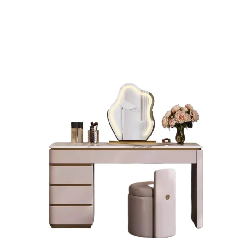 Спальня, современная маленькая квартира, элитный минималистичный мраморный простой комод, встроенный столик для макияжа 
Спальня, современная маленькая квартира, элитный минималистичный мраморный простой комод, встроенный столик для макияжа