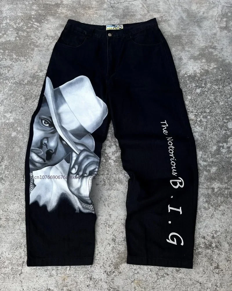 Ins Net Red Design Fashion Denim Wide Leg Jeans Men Women American Street Trendy Brand Letter Print Jeans Black Straight Jeans
Ins Net Red Design Fashion Denim Wide Leg Jeans Men Women American Street Trendy Brand Letter Print Jeans Black Straight Jeans