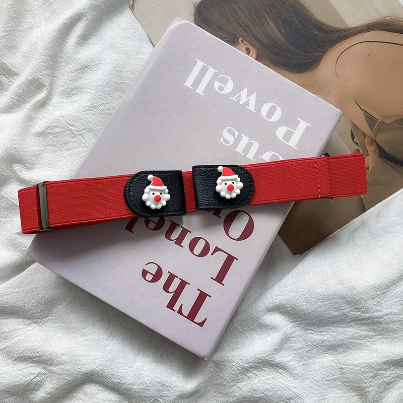 Casual Red Stretch Belt Women Cute Cartoon Decoration Children No Punch Simple Versatile Belt Jeans Accessories Christmas
Casual Red Stretch Belt Women Cute Cartoon Decoration Children No Punch Simple Versatile Belt Jeans Accessories Christmas