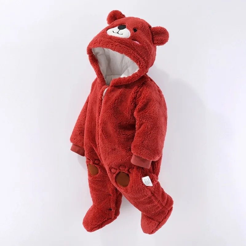 Winter Infant Baby Boys Bodysuits Long-sleeved Toddler Boys Jumpsuits Featuring Bear Design Zipper Hooded 1-3y Baby Boys Rompers
Winter Infant Baby Boys Bodysuits Long-sleeved Toddler Boys Jumpsuits Featuring Bear Design Zipper Hooded 1-3y Baby Boys Rompers
