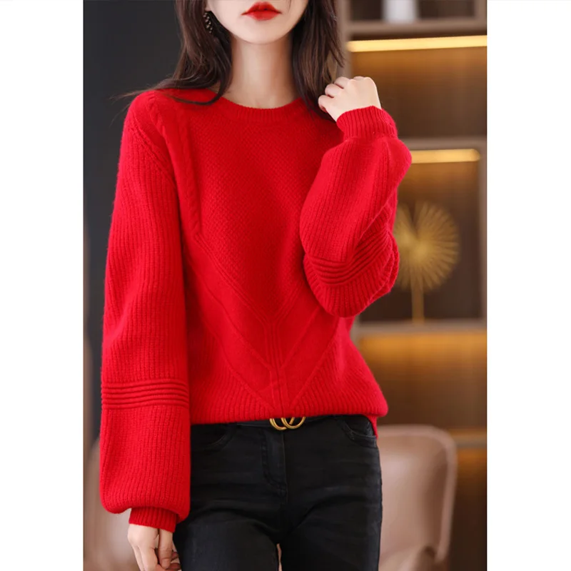 Red Lantern Sve Camere Knitted Sweater Women's Autumn Winter Loose Sle Casual Ne Low round Korean Version Base Layer...
Red Lantern Sve Camere Knitted Sweater Women's Autumn Winter Loose Sle Casual Ne Low round Korean Version Base Layer...