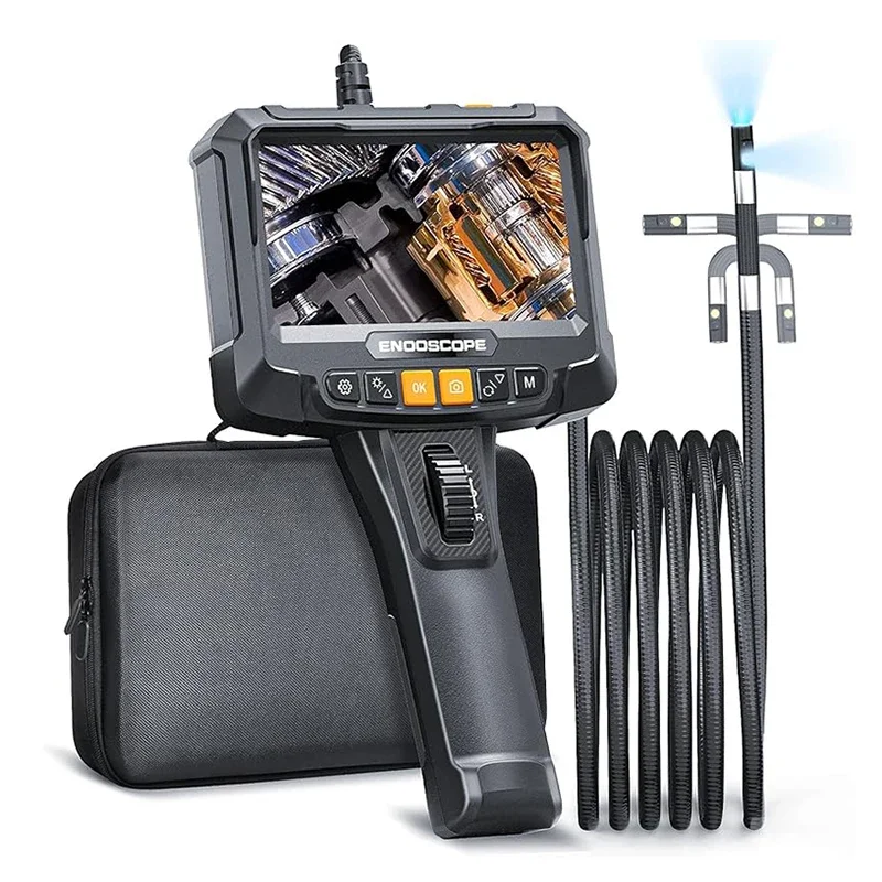 Industrial Endoscope Camera 8.5mm HD 1080P Two-Way Articulating Borescope for Automotive Inspections 
Industrial Endoscope Camera 8.5mm HD 1080P Two-Way Articulating Borescope for Automotive Inspections