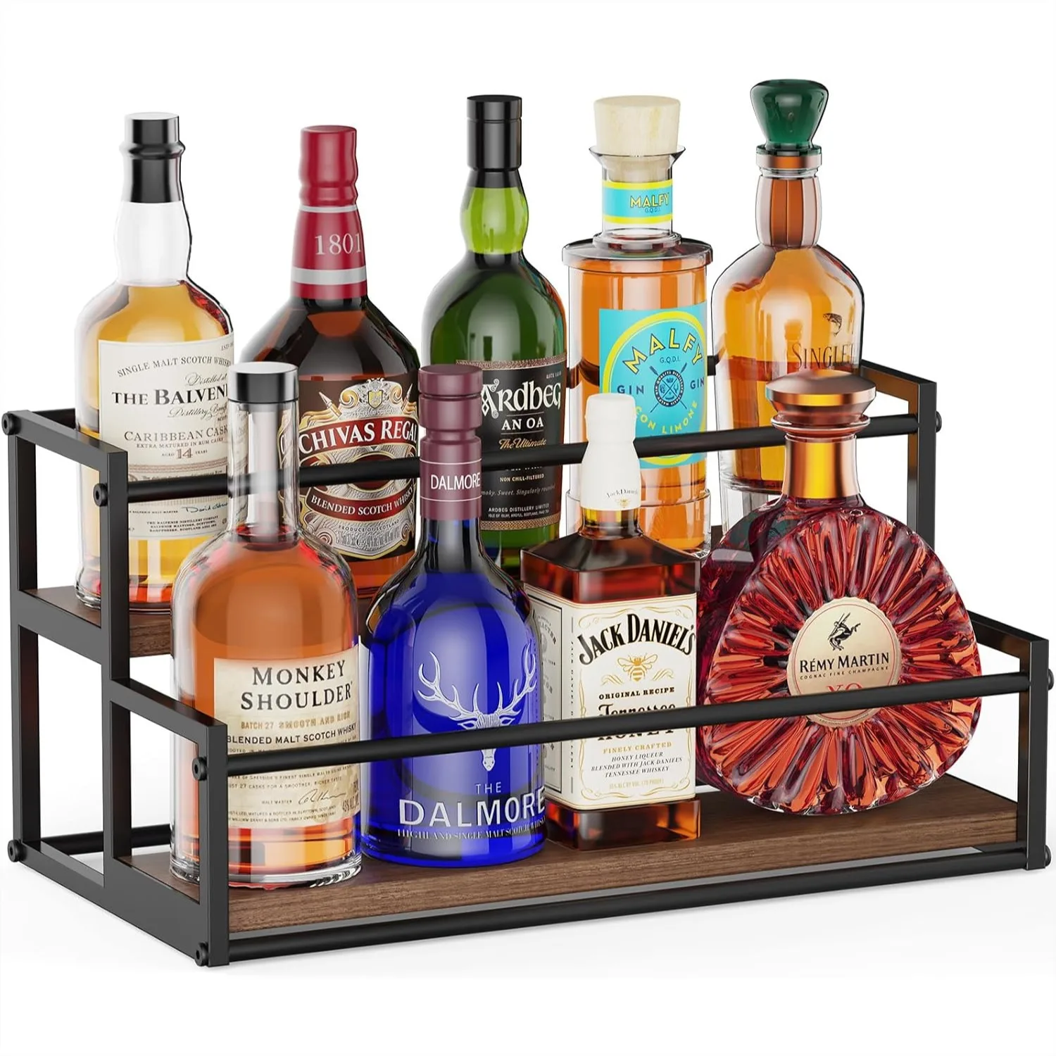 2 Tier Liquor Bottle Display Shelf for Kitchen Counter & Home Bar Storage
2 Tier Liquor Bottle Display Shelf for Kitchen Counter & Home Bar Storage