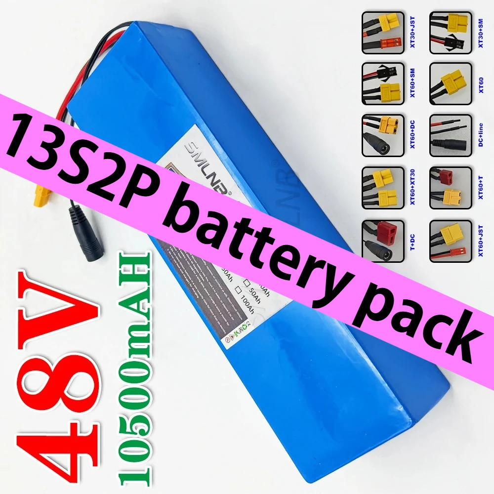 18650 13S2P battery pack 48V Battery 10500mAh Electric Vehicle Electric Motorcycle DIY Battery with BMS
18650 13S2P battery pack 48V Battery 10500mAh Electric Vehicle Electric Motorcycle DIY Battery with BMS