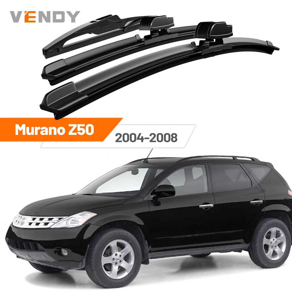 For Nissan Murano Z50 2004-2008 2005 2006 2007 Front & Rear Windshield Wiper Blades Windscreen Wipers Set Accessories
For Nissan Murano Z50 2004-2008 2005 2006 2007 Front & Rear Windshield Wiper Blades Windscreen Wipers Set Accessories