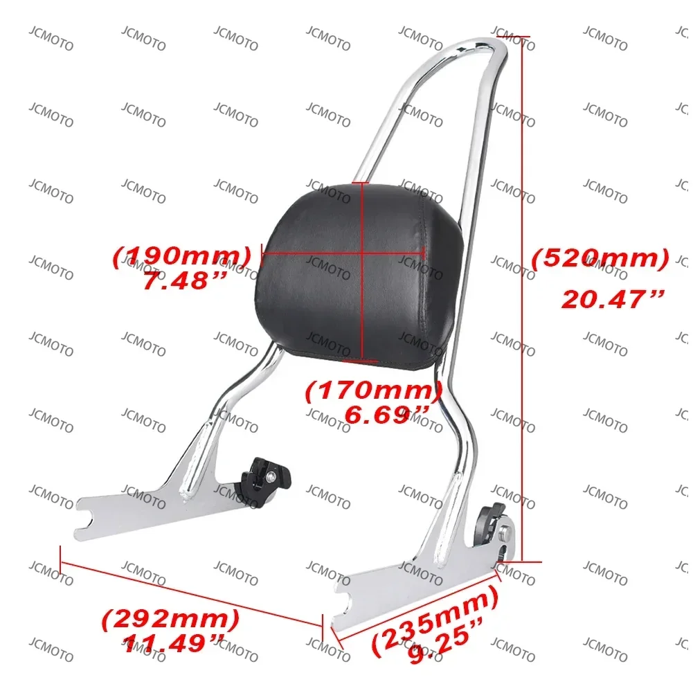 Sofitail 2006-2015 For Harley Fatboy/Fatboy Lo 2007-2016 Motorcycle Rear Passenger Sissy Bar Luggage Rack Backrest Pad Cushion
Sofitail 2006-2015 For Harley Fatboy/Fatboy Lo 2007-2016 Motorcycle Rear Passenger Sissy Bar Luggage Rack Backrest Pad Cushion