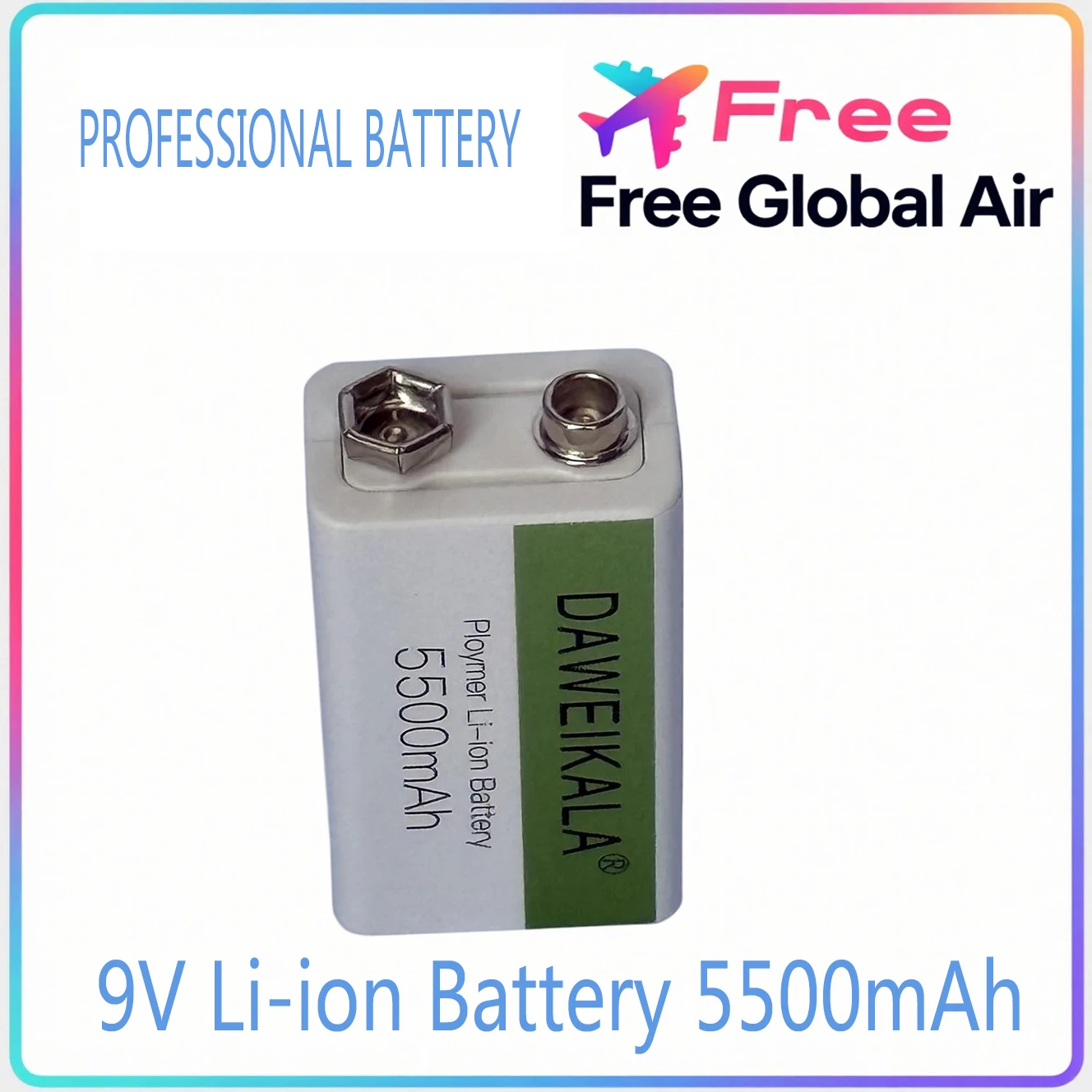 9V battery 5500mAh li-ion Rechargeable battery Type-C Battery for Multimeter Microphone Toy Remote Control fast charging
9V battery 5500mAh li-ion Rechargeable battery Type-C Battery for Multimeter Microphone Toy Remote Control fast charging
