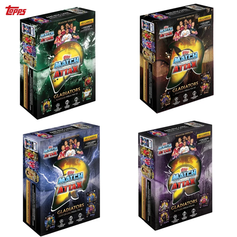 Коллекционная коробка Topps UCC Match Attax 2025/26 (случайный набор) содержит 45 карт Match Attax плюс 3 эксклюзивные карты Gladiators LE
Коллекционная коробка Topps UCC Match Attax 2025/26 (случайный набор) содержит 45 карт Match Attax плюс 3 эксклюзивные карты Gladiators LE