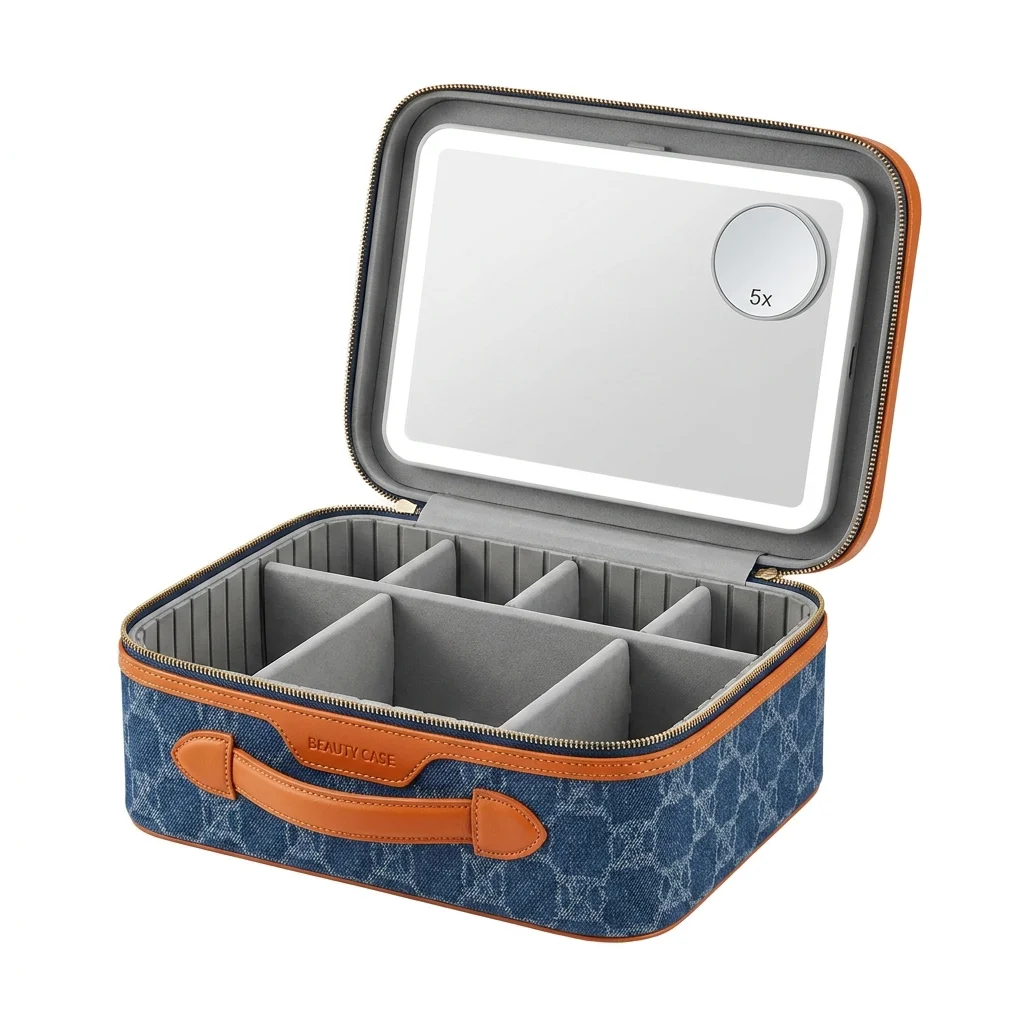OBOX 2026 New Arrival, Vintage Denim Makeup Bag with Mirror, Large Capacity Storage Pouch, Elegant Gift for Women
OBOX 2026 New Arrival, Vintage Denim Makeup Bag with Mirror, Large Capacity Storage Pouch, Elegant Gift for Women