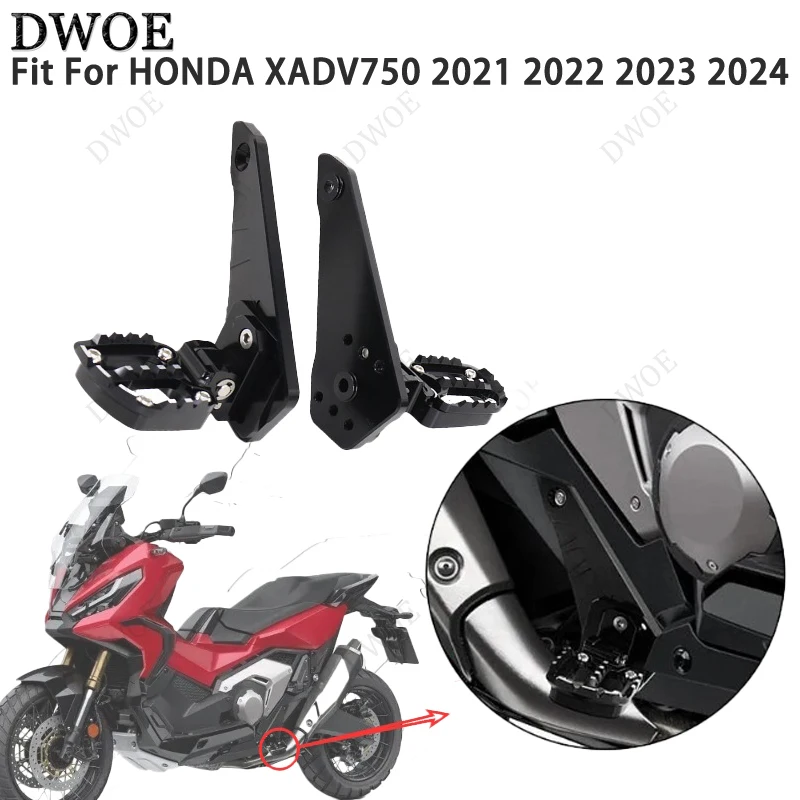 DWOE Motorcycle accessories Rear Pedal Foot Stand Folding Footrests Passenger Foot Pegs Parts Fit For HONDA XADV750 2021-2024
DWOE Motorcycle accessories Rear Pedal Foot Stand Folding Footrests Passenger Foot Pegs Parts Fit For HONDA XADV750 2021-2024