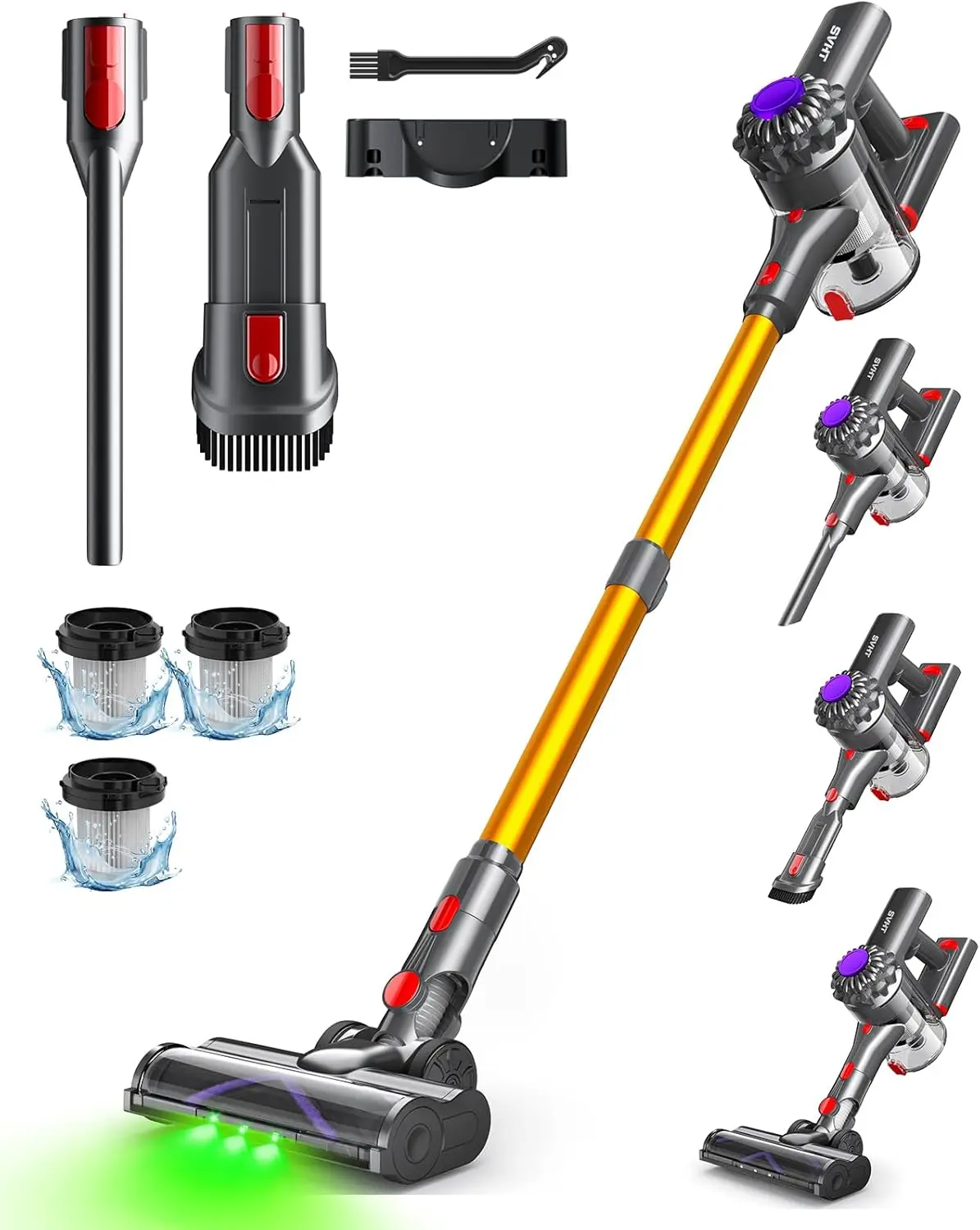 Cordless Vacuum Cleaner, 500W 45KPA Stick Vac, 45 Mins Runtime, Anti-Tangle, Lightweight, Rechargeable for Home, Pet Hair, Carpet, Hardwood
Cordless Vacuum Cleaner, 500W 45KPA Stick Vac, 45 Mins Runtime, Anti-Tangle, Lightweight, Rechargeable for Home, Pet Hair, Carpet, Hardwood