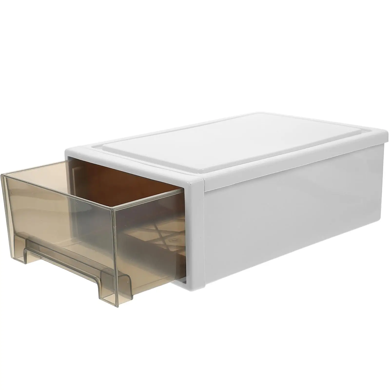 Transparent Drawer Storage Box 5L 27x18x9.5cm Brown Stackable Plastic Closet Organizer for Clothes Bathroom Study
Transparent Drawer Storage Box 5L 27x18x9.5cm Brown Stackable Plastic Closet Organizer for Clothes Bathroom Study