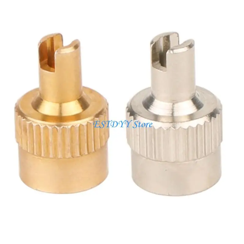 G6DE 10Pcs Tire Valves Stem Caps Copper Slotted Head Stem Cover Nozzle Air Dust Cover for Car Trunk Motorcycles Road Bike
G6DE 10Pcs Tire Valves Stem Caps Copper Slotted Head Stem Cover Nozzle Air Dust Cover for Car Trunk Motorcycles Road Bike