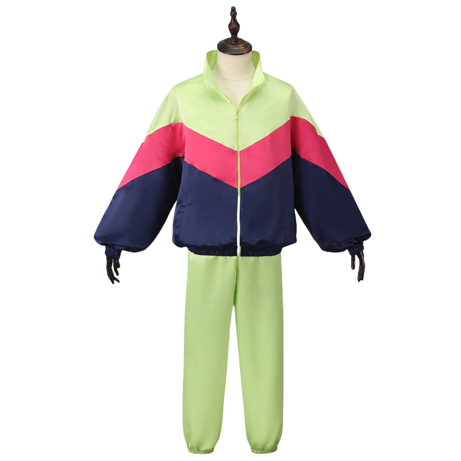 90s Disco Tracksuit 2pcs Retro Hip Hop Colorblock Outfits Set 2025 New Couple Sportswear Halloween Carnival Costumes
90s Disco Tracksuit 2pcs Retro Hip Hop Colorblock Outfits Set 2025 New Couple Sportswear Halloween Carnival Costumes