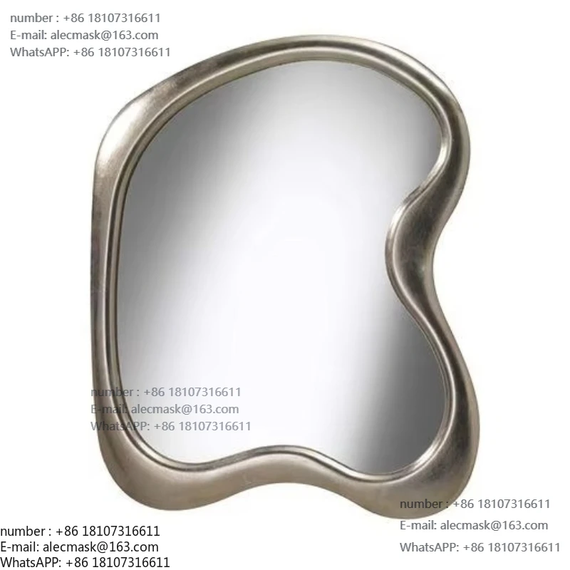 Styling metal bathroom wall-mounted mirror Unique decorative accessories Simple and elegant style
Styling metal bathroom wall-mounted mirror Unique decorative accessories Simple and elegant style