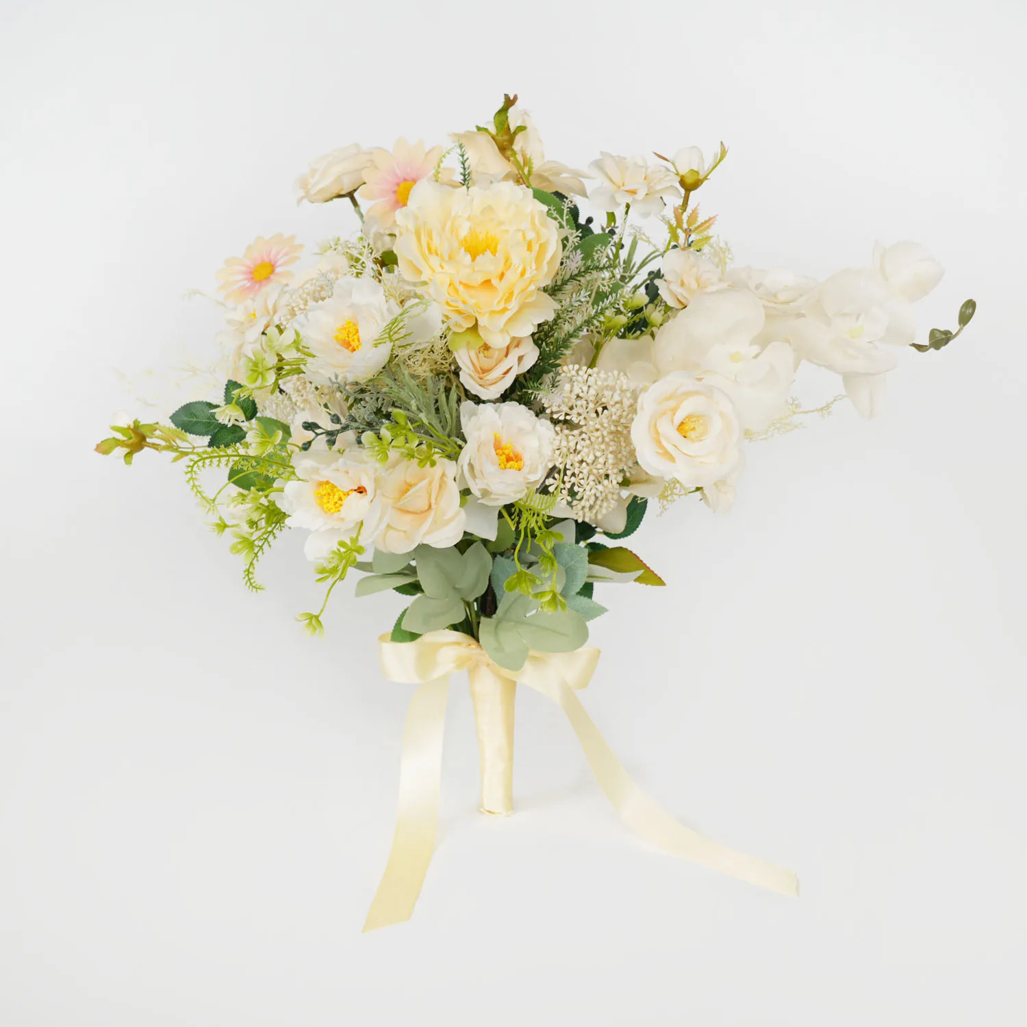 Uflower Champagne Bridal Hand Flower Bouquet Wedding Reception Rose Peony Floral Arrangement Supplies Event Photography Prop
Uflower Champagne Bridal Hand Flower Bouquet Wedding Reception Rose Peony Floral Arrangement Supplies Event Photography Prop