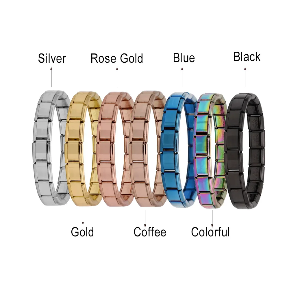 10/20/50/100pcs Italian Charm Stainless Steel 9mm Bracelet Colorful Style for Woman Men Daily GIft DIY Making Jewelry Wholesale
10/20/50/100pcs Italian Charm Stainless Steel 9mm Bracelet Colorful Style for Woman Men Daily GIft DIY Making Jewelry Wholesale