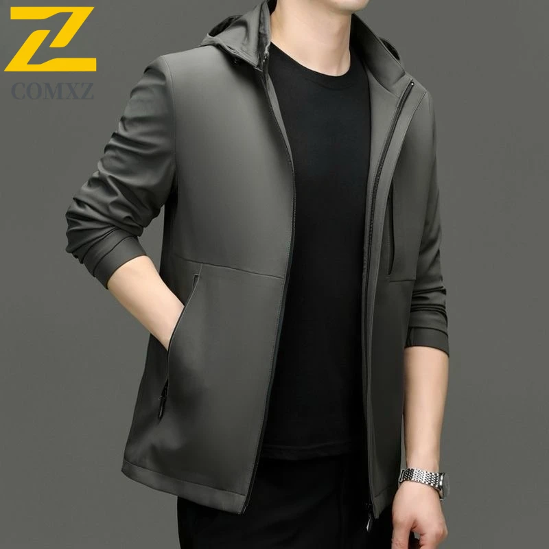 COMXZ Men Hooded Jacket 2025 Business Outdoor Travel Golf Lightweight Windproof Breathable Coat Autumn Casual Hiking Jackets
COMXZ Men Hooded Jacket 2025 Business Outdoor Travel Golf Lightweight Windproof Breathable Coat Autumn Casual Hiking Jackets