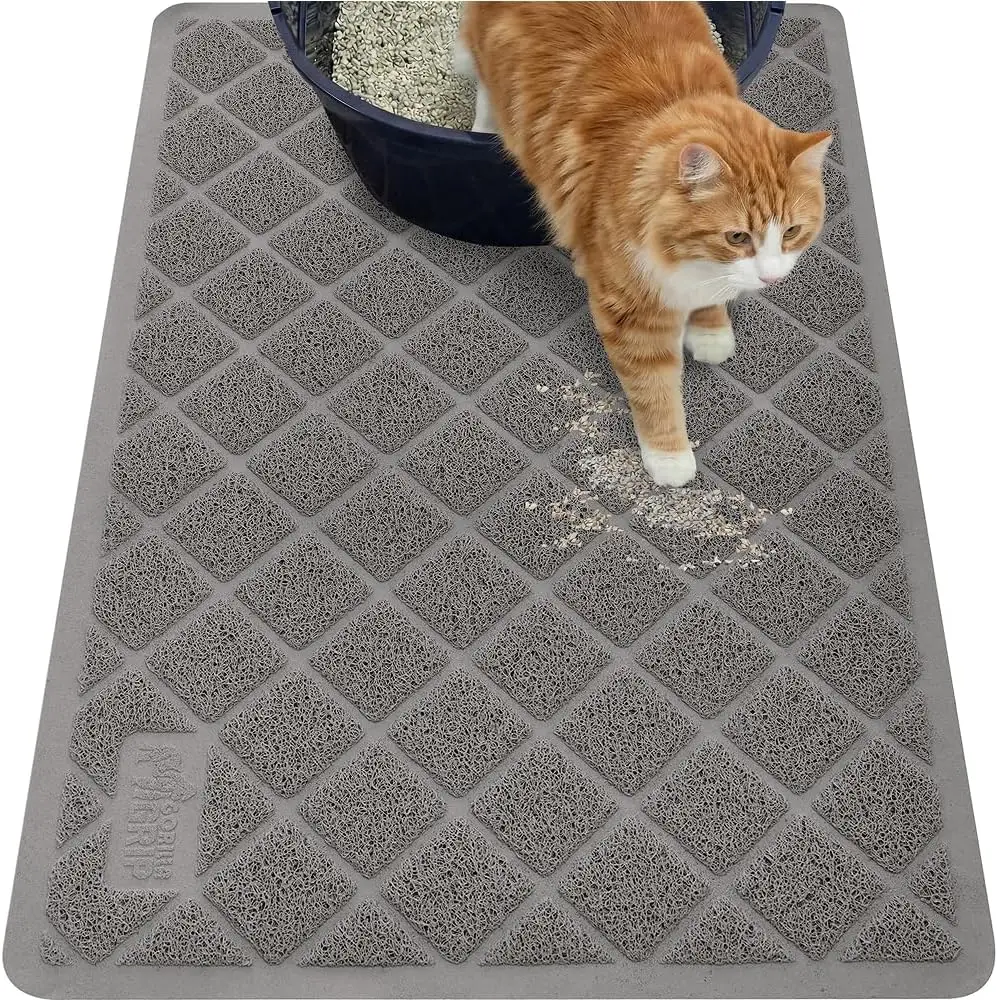 Cat Litter Box Mat, 35x23, Cushioned Coil Mesh, Scatter Control, Phthalate Free, Deep Grooves, Easy Clean
Cat Litter Box Mat, 35x23, Cushioned Coil Mesh, Scatter Control, Phthalate Free, Deep Grooves, Easy Clean