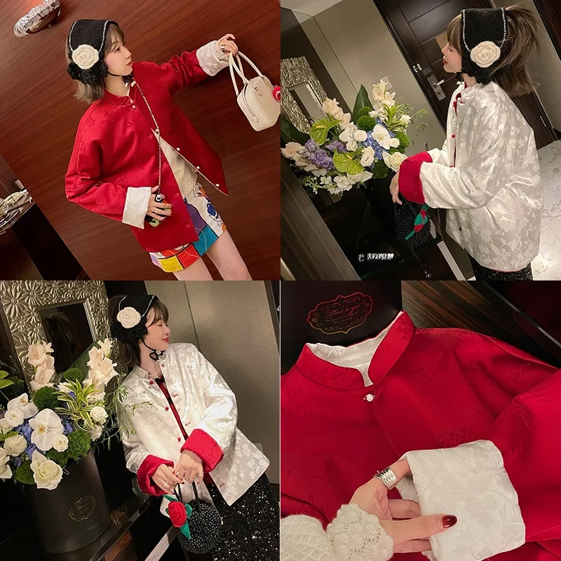 VIMAS Double-Sided Wearable Design 80 Silk Embroidery Aosphere New Chinese Sle Thin Cotton Jaet Outerwear
VIMAS Double-Sided Wearable Design 80 Silk Embroidery Aosphere New Chinese Sle Thin Cotton Jaet Outerwear