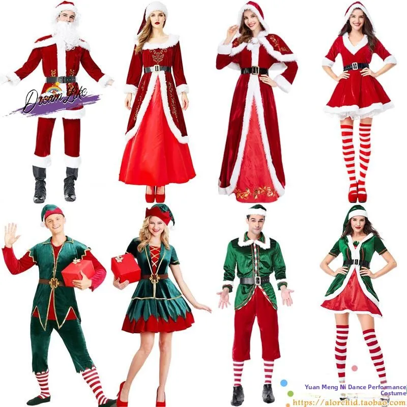 Cisas Theme S Claus Costume een Elf Set Women's Men's Performance Clothing plus Size Cloud Xiyany Brand
Cisas Theme S Claus Costume een Elf Set Women's Men's Performance Clothing plus Size Cloud Xiyany Brand