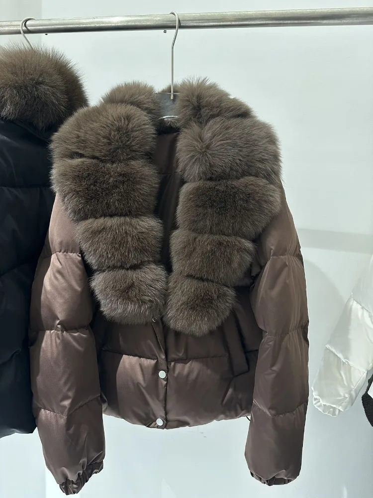 OFTBUY Minimalist Lightweight Down Jacket Women 2026 Autumn Winter Puffer Coat Windproof Down Padding Jacket with Fur Collar
OFTBUY Minimalist Lightweight Down Jacket Women 2026 Autumn Winter Puffer Coat Windproof Down Padding Jacket with Fur Collar