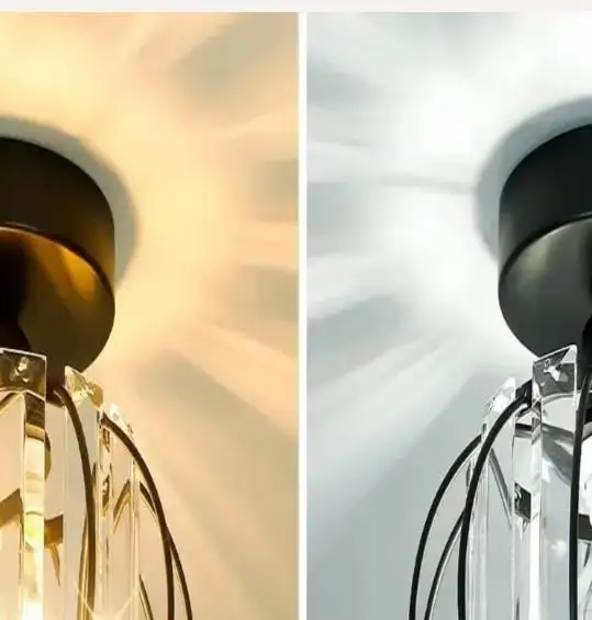 American style wrought iron ceiling light crystal ceiling light corridor corridor balcony single head household lamp
American style wrought iron ceiling light crystal ceiling light corridor corridor balcony single head household lamp