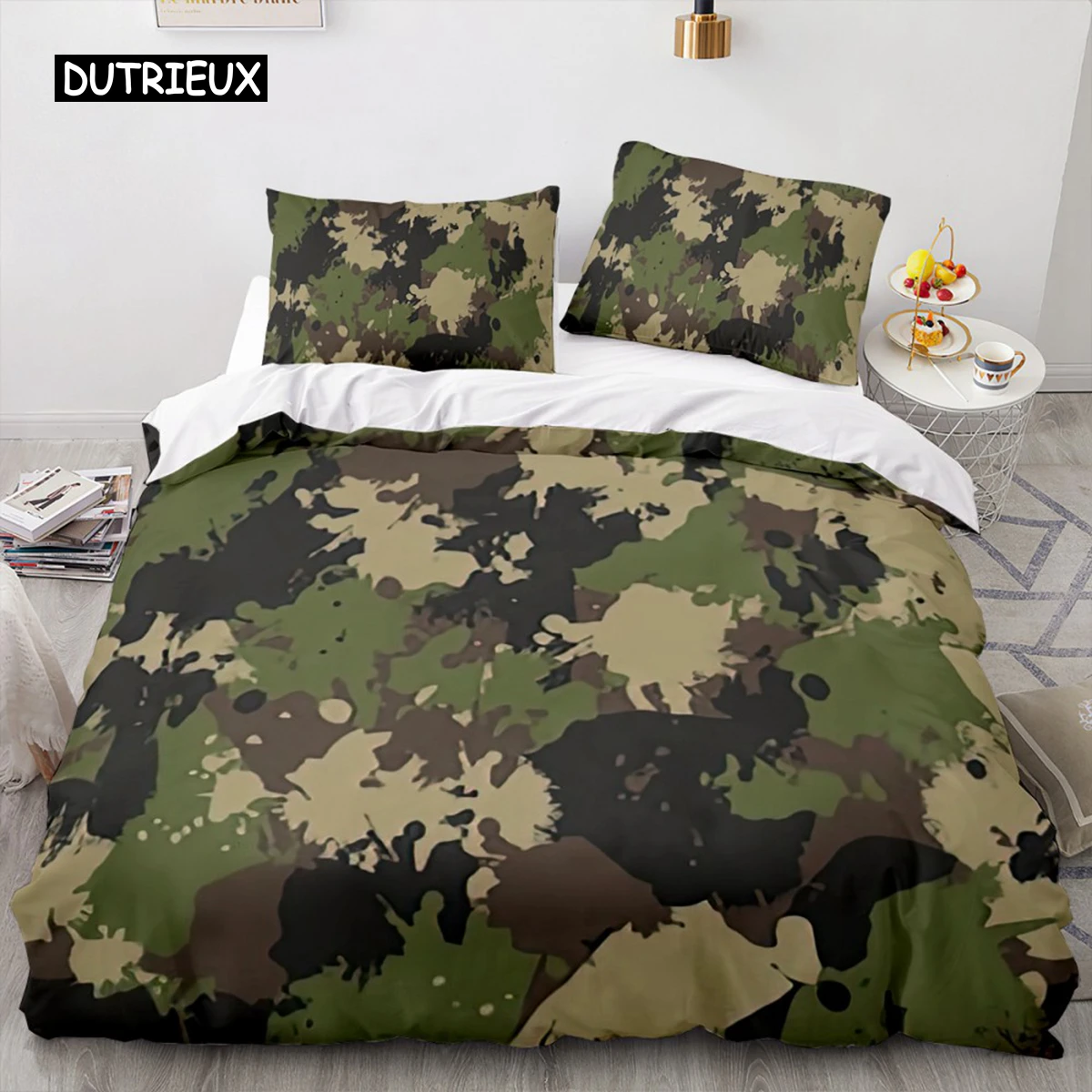 Camouflage Bedding Set Abstract Duvet Cover Green Jungle Comfort Cover Camouflage For Teens Boys Adult Bedroom Home Decorations
Camouflage Bedding Set Abstract Duvet Cover Green Jungle Comfort Cover Camouflage For Teens Boys Adult Bedroom Home Decorations