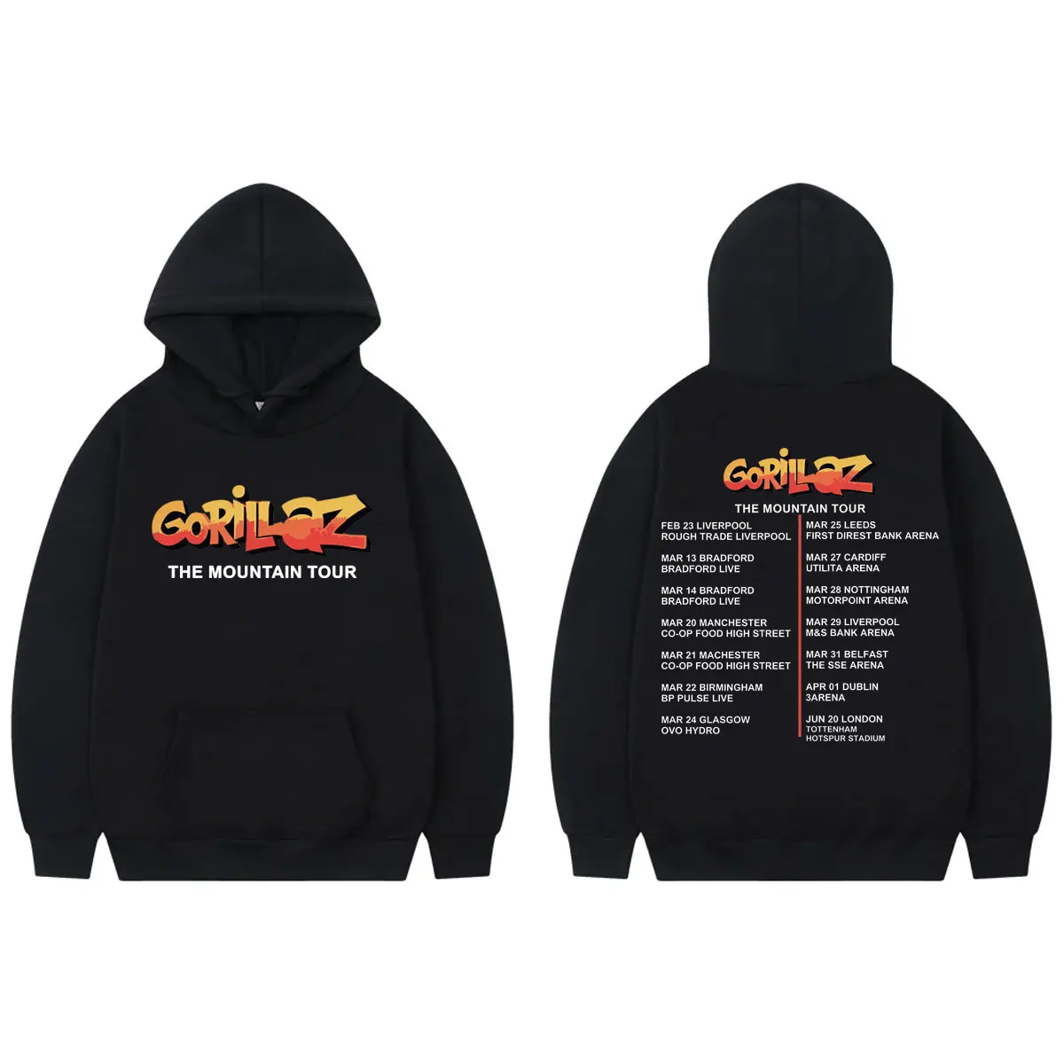 Gorillaz The Mountain Tour 2026 Hoodie Men Women Rock Fashion Hip Hop Hooded Sweatshirts High Quality Fleece Oversized Pullovers
Gorillaz The Mountain Tour 2026 Hoodie Men Women Rock Fashion Hip Hop Hooded Sweatshirts High Quality Fleece Oversized Pullovers