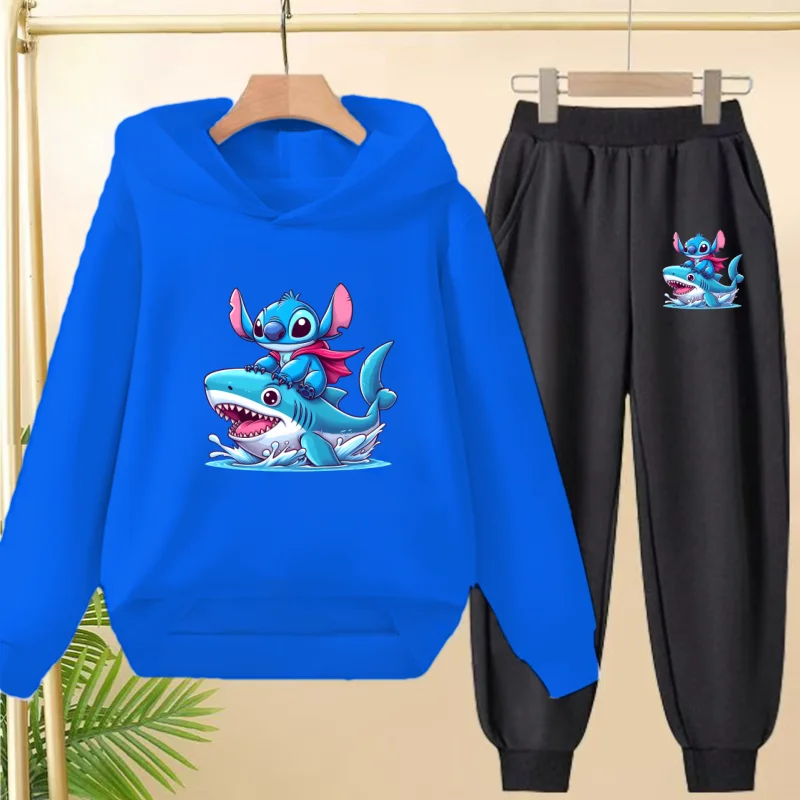 Children Hoodie + Pant Suit Stitch Shark Kawaii Fashion Sweatshirt Anime Tracksuit Autumn Casual Manga Cartoon Girls Boy Clothes
Children Hoodie + Pant Suit Stitch Shark Kawaii Fashion Sweatshirt Anime Tracksuit Autumn Casual Manga Cartoon Girls Boy Clothes