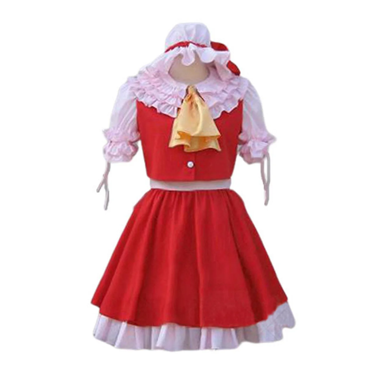 Anime Touhou Project Cosplay Flandre Scarlet Costume Party Uniform Full Set Female Halloween Outfits Lolita Dress
Anime Touhou Project Cosplay Flandre Scarlet Costume Party Uniform Full Set Female Halloween Outfits Lolita Dress
