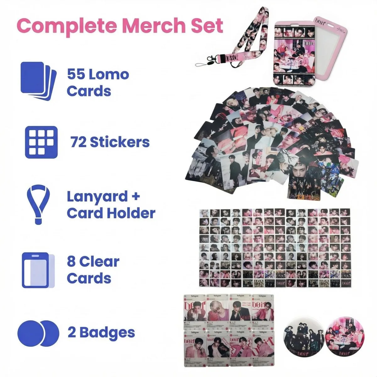 K-pop Sstray Kids Merch Collection Set Skzoo Gift Classic DOIT Style Fan Collectible Bags Room Decoration Perfect for STAY Fans
K-pop Sstray Kids Merch Collection Set Skzoo Gift Classic DOIT Style Fan Collectible Bags Room Decoration Perfect for STAY Fans