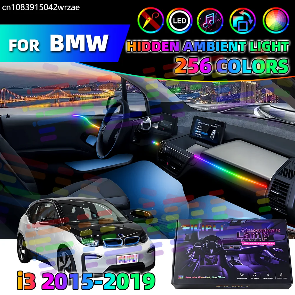 6 in 1 Car Interior Ambient For BMW I3 I01 Ambient Lights Strips Breathing Lighting Kit App Control Auto Decorative Lamp Symphon
6 in 1 Car Interior Ambient For BMW I3 I01 Ambient Lights Strips Breathing Lighting Kit App Control Auto Decorative Lamp Symphon