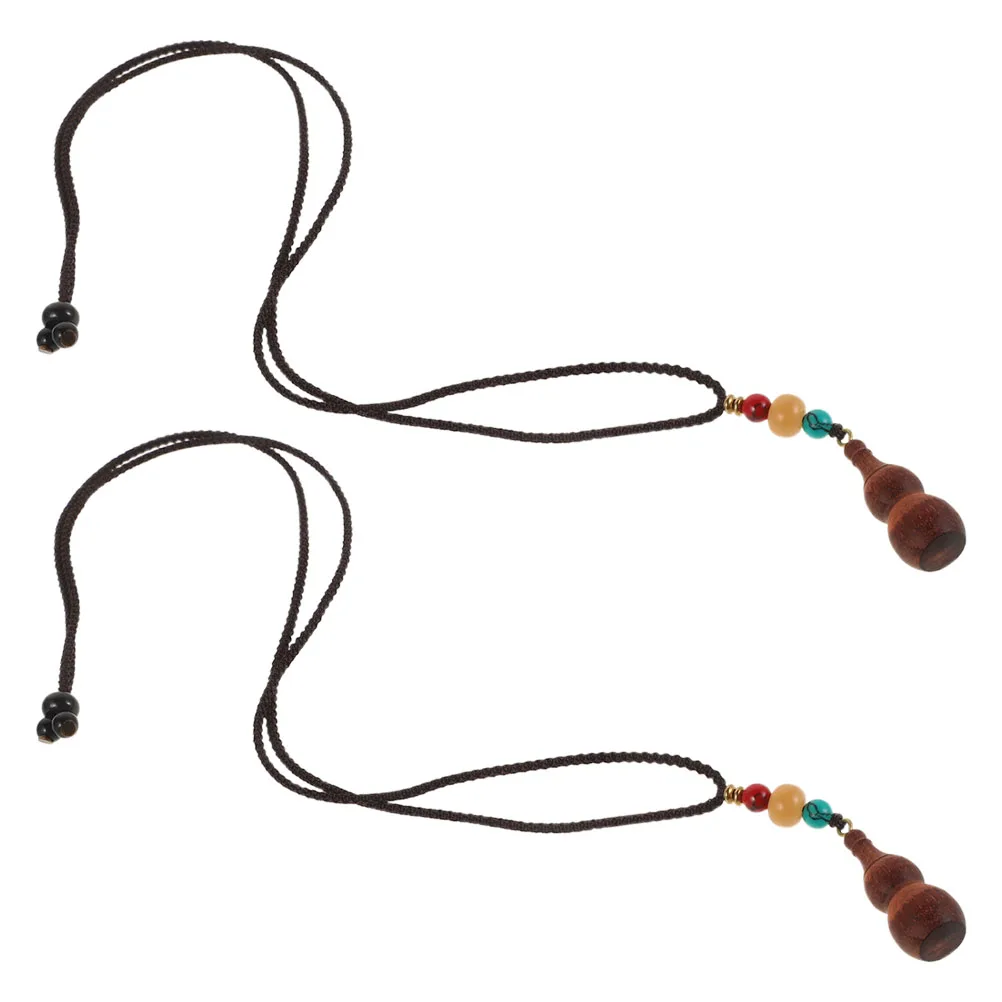 2pc Sandalwood Gourd Necklace Vintage Sweater Chain Good Luck Locket Ethnic Accessories Beaded FengShui Pendant
2pc Sandalwood Gourd Necklace Vintage Sweater Chain Good Luck Locket Ethnic Accessories Beaded FengShui Pendant