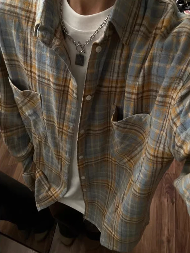 American Style Cleanfit Plaid Shirt Men's Retro Spring Autumn Thin Cardigan Outerwear Vintage Shirt Long Sleeve Standard Fit
American Style Cleanfit Plaid Shirt Men's Retro Spring Autumn Thin Cardigan Outerwear Vintage Shirt Long Sleeve Standard Fit
