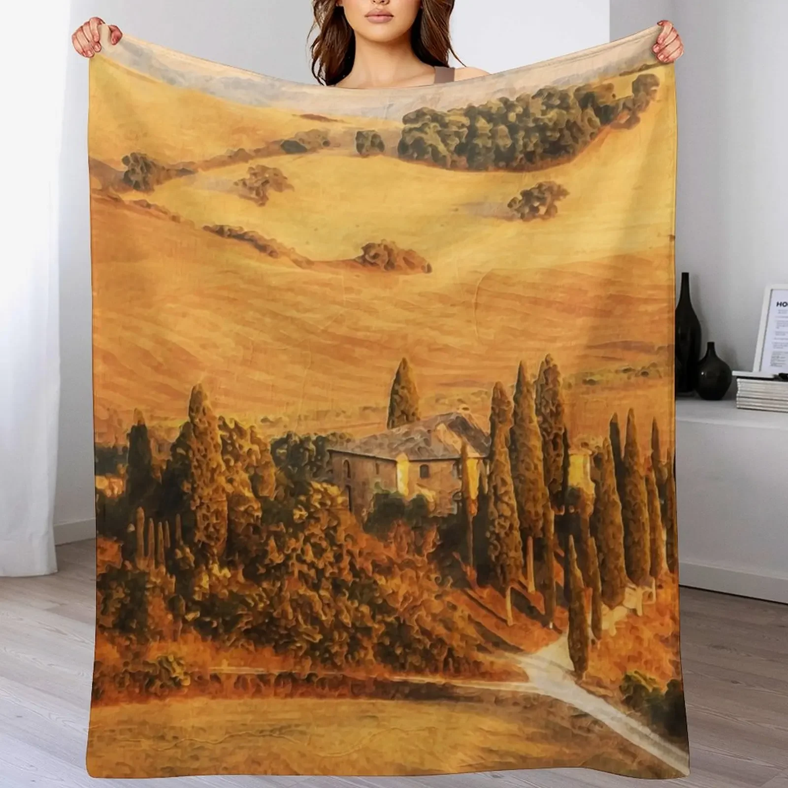 Vineyards in Tuscany Throw Blanket Thin Soft Blanket for Summer Night Sleeping
Vineyards in Tuscany Throw Blanket Thin Soft Blanket for Summer Night Sleeping