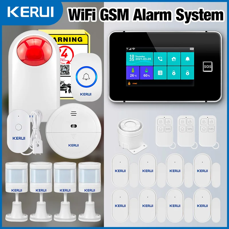 KERUI Домашняя охранная сигнализация Центральная панель с дисплеем температуры и влажности G60B Домашняя сигнализация Wi-Fi GSM сигнализация с PIR-датчиком
KERUI Домашняя охранная сигнализация Центральная панель с дисплеем температуры и влажности G60B Домашняя сигнализация Wi-Fi GSM сигнализация с PIR-датчиком