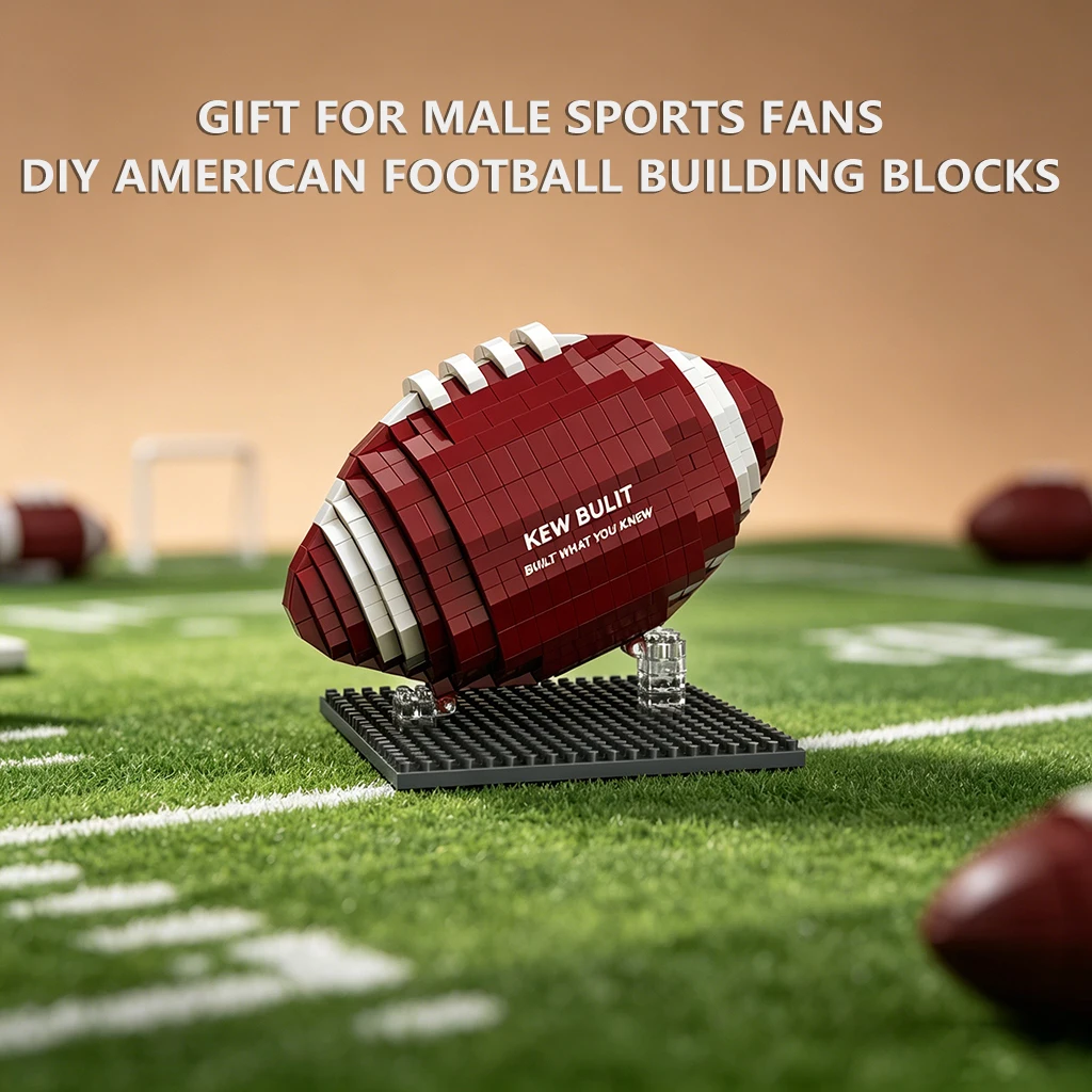 MOC Sports Game Rugby Model Micro Building Blocks Football Assembling Brick Toy DIY Construction Set Perfect Gift for Rugby Fans
MOC Sports Game Rugby Model Micro Building Blocks Football Assembling Brick Toy DIY Construction Set Perfect Gift for Rugby Fans
