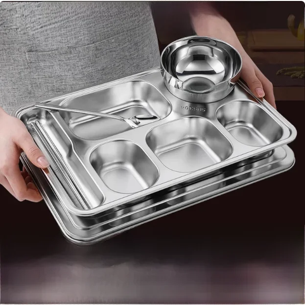 Extra Large Stainless Steel Dinner Plate Adult Style Fast Food Restaurant Commercial Home Use Student Meal Tray Special Use
Extra Large Stainless Steel Dinner Plate Adult Style Fast Food Restaurant Commercial Home Use Student Meal Tray Special Use