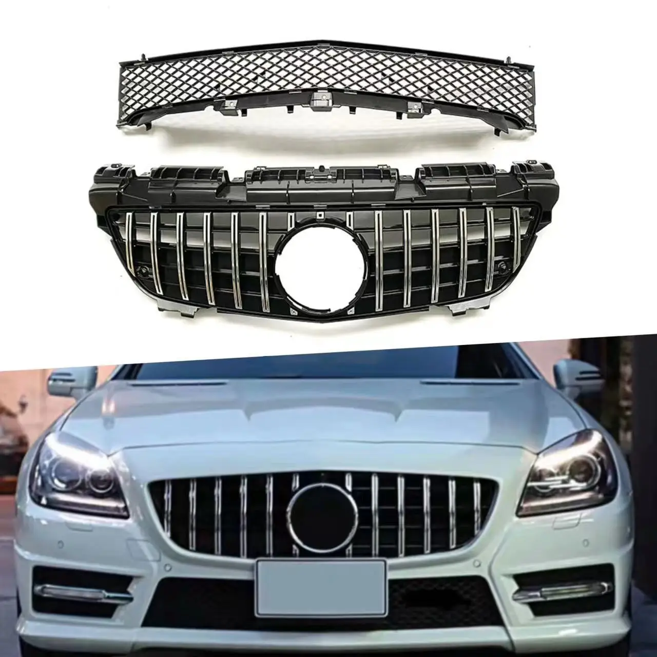 Для 2011-2015 Mercedes SLK Class R172 решетка корпуса комплект аксессуаров обновление в стиле GT
Для 2011-2015 Mercedes SLK Class R172 решетка корпуса комплект аксессуаров обновление в стиле GT