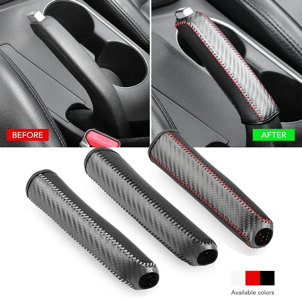 Carbon Fiber Leather Car Handbrake Cover - Anti-Slip Hand Brake Protector Sleeve Universal Auto Interior Accessory
Carbon Fiber Leather Car Handbrake Cover - Anti-Slip Hand Brake Protector Sleeve Universal Auto Interior Accessory
