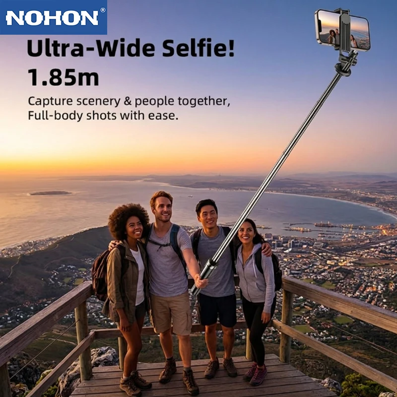 NOHON Selfie Stick Travel Tripod for Cell Phone with Remote Control And Phone Holder Extendable Selfie Stick for iPhone
NOHON Selfie Stick Travel Tripod for Cell Phone with Remote Control And Phone Holder Extendable Selfie Stick for iPhone