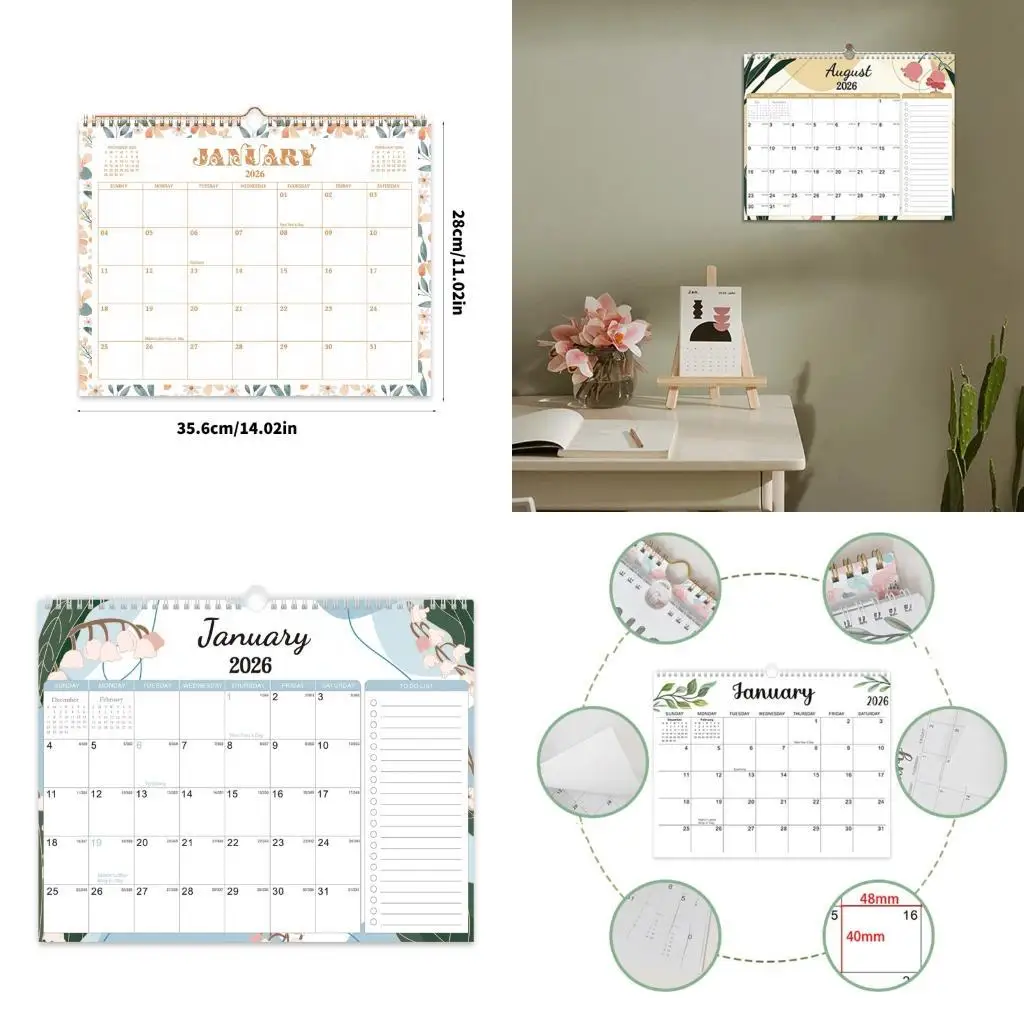 2026-2027 Wall Calendar from Jan 2026 to Jun 2027 Twin Coil Binding Calendar
2026-2027 Wall Calendar from Jan 2026 to Jun 2027 Twin Coil Binding Calendar