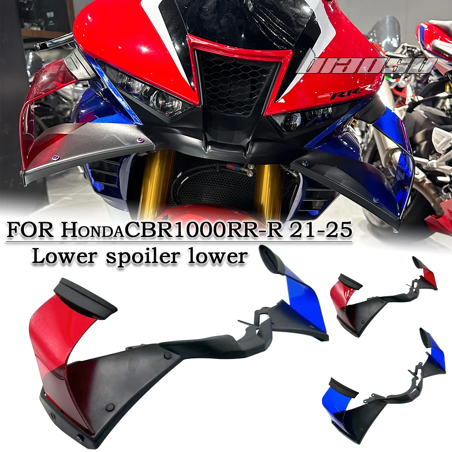 For Honda CBR1000RR-R SP 2021-2024 motorcycle front fairing, air spoiler, decorative stabilizer wing, fixed wing spoiler
For Honda CBR1000RR-R SP 2021-2024 motorcycle front fairing, air spoiler, decorative stabilizer wing, fixed wing spoiler